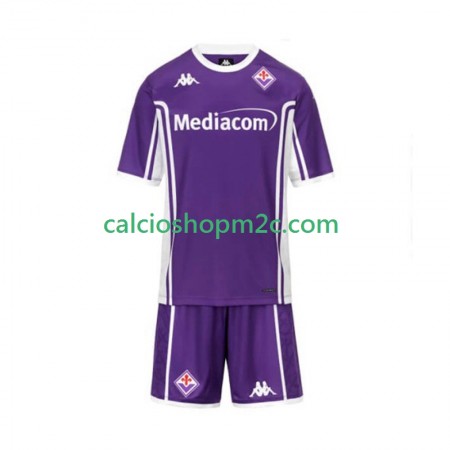 ACF Fiorentina Bambino Maglia Prima 2025/2026 Manica Corta
